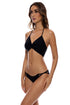 Luli Fama Twisted Beauty Zig zag cut out moderate bottom